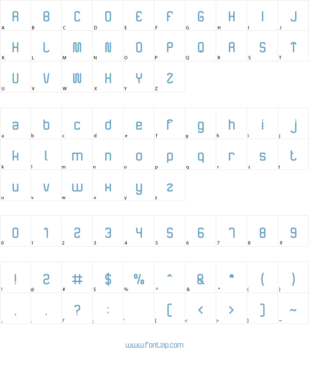The Happiness Font Character